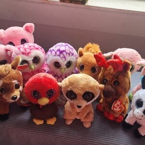 Assorted Plush Small Pets - Pink, Purple, Red, Brown, Tan